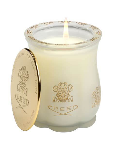 creed silver mountain water candle